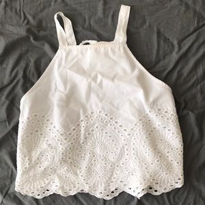 White Abercrombie and Fitch halter top